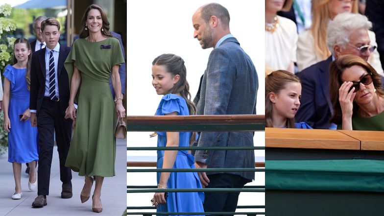 Kate Middleton i książę William z dziećmi na Wimbledonie