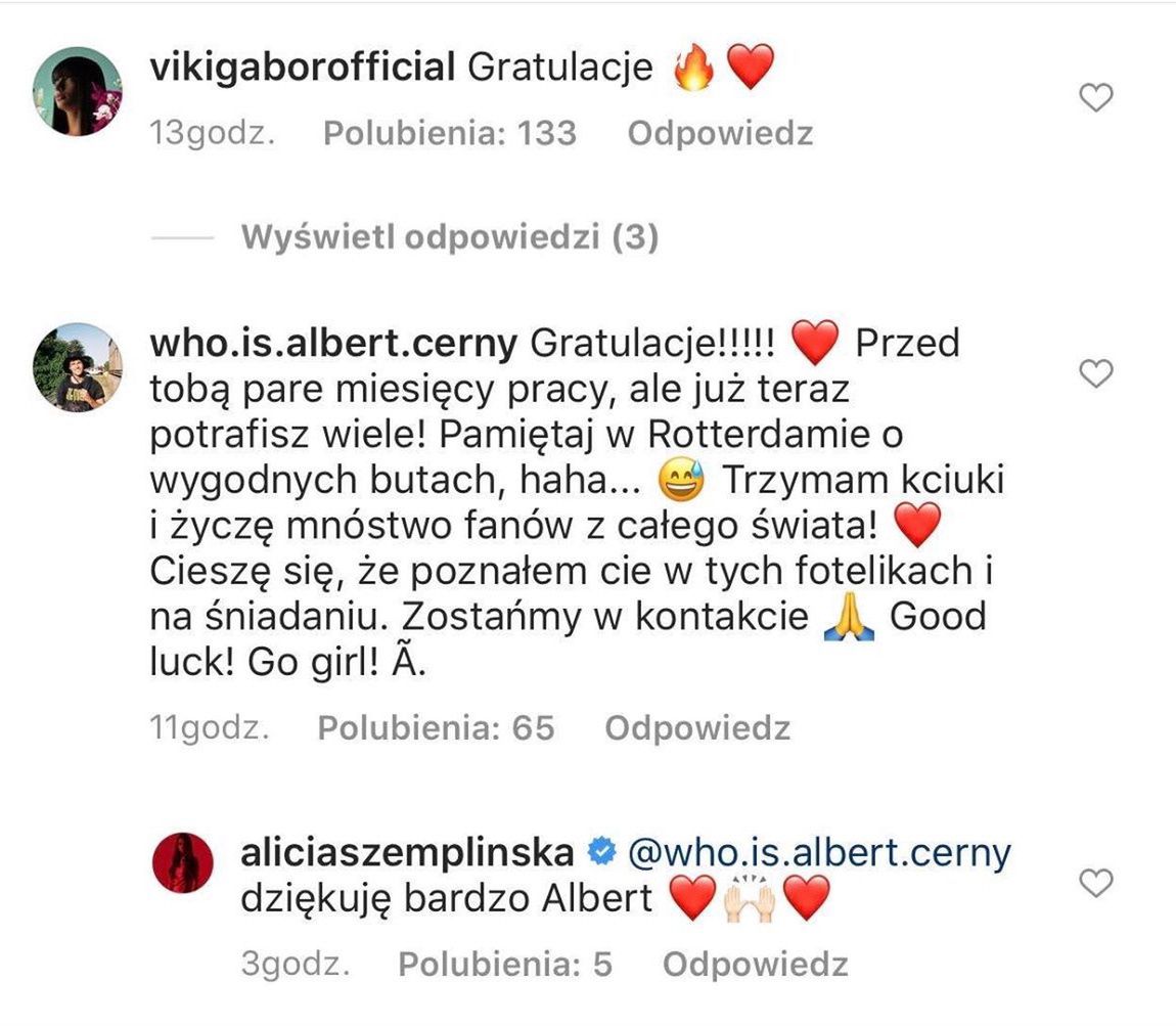 Komentarze pod postem Alicji Szemplińskiej