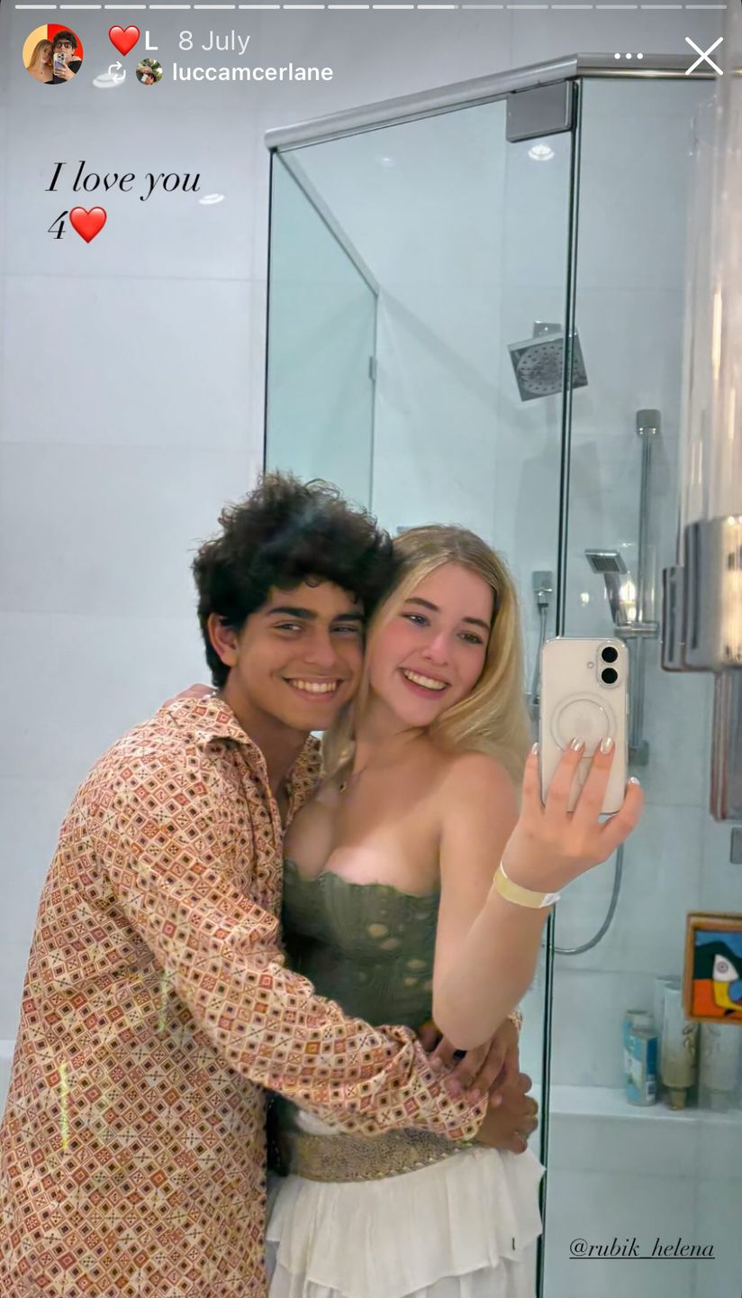 Helena Rubik z chłopakiem