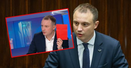 Nagle wyciągnął czerwoną kartkę. Zaskoczył w programie na żywo