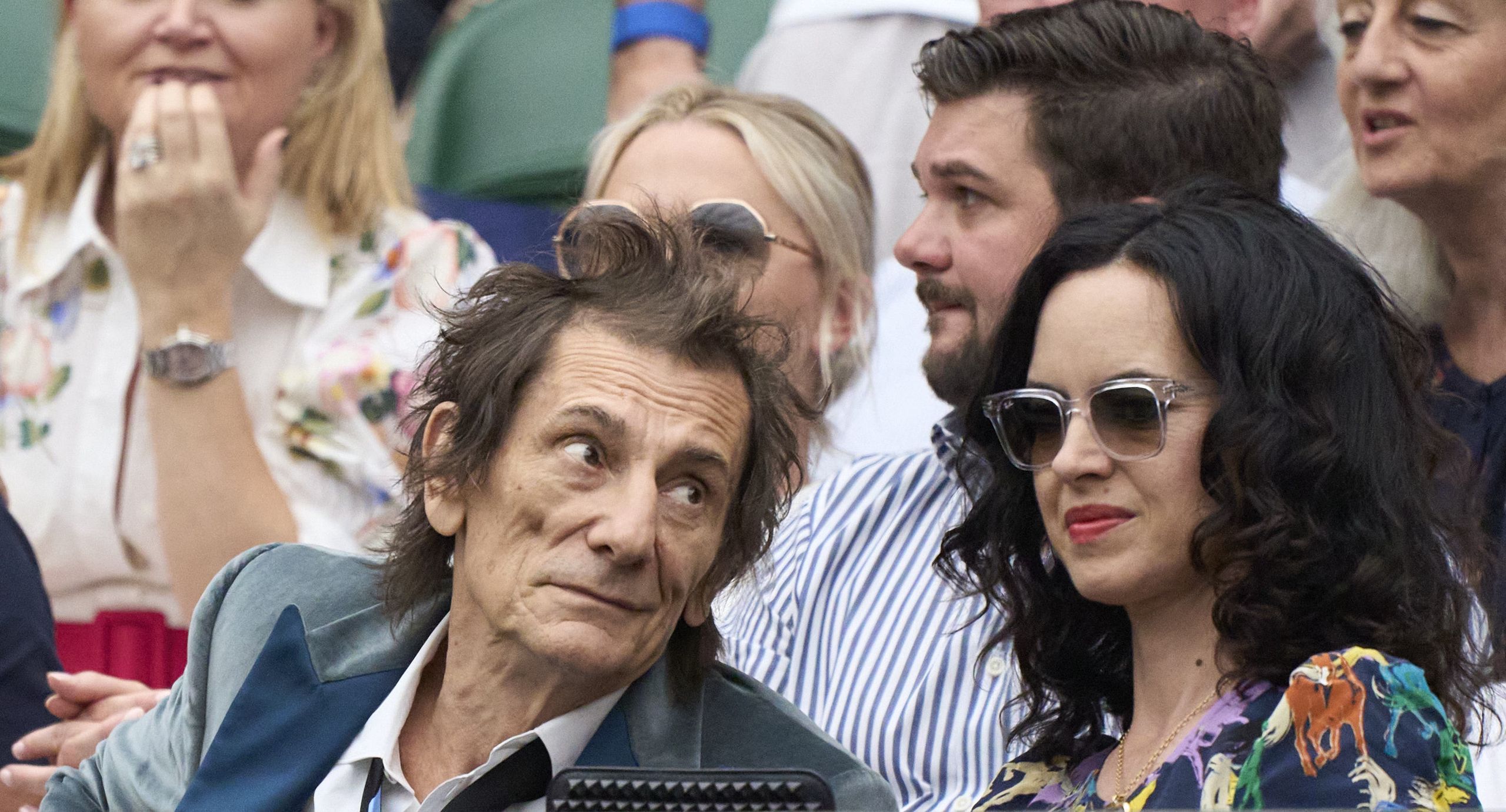 Ronnie Wood z żoną