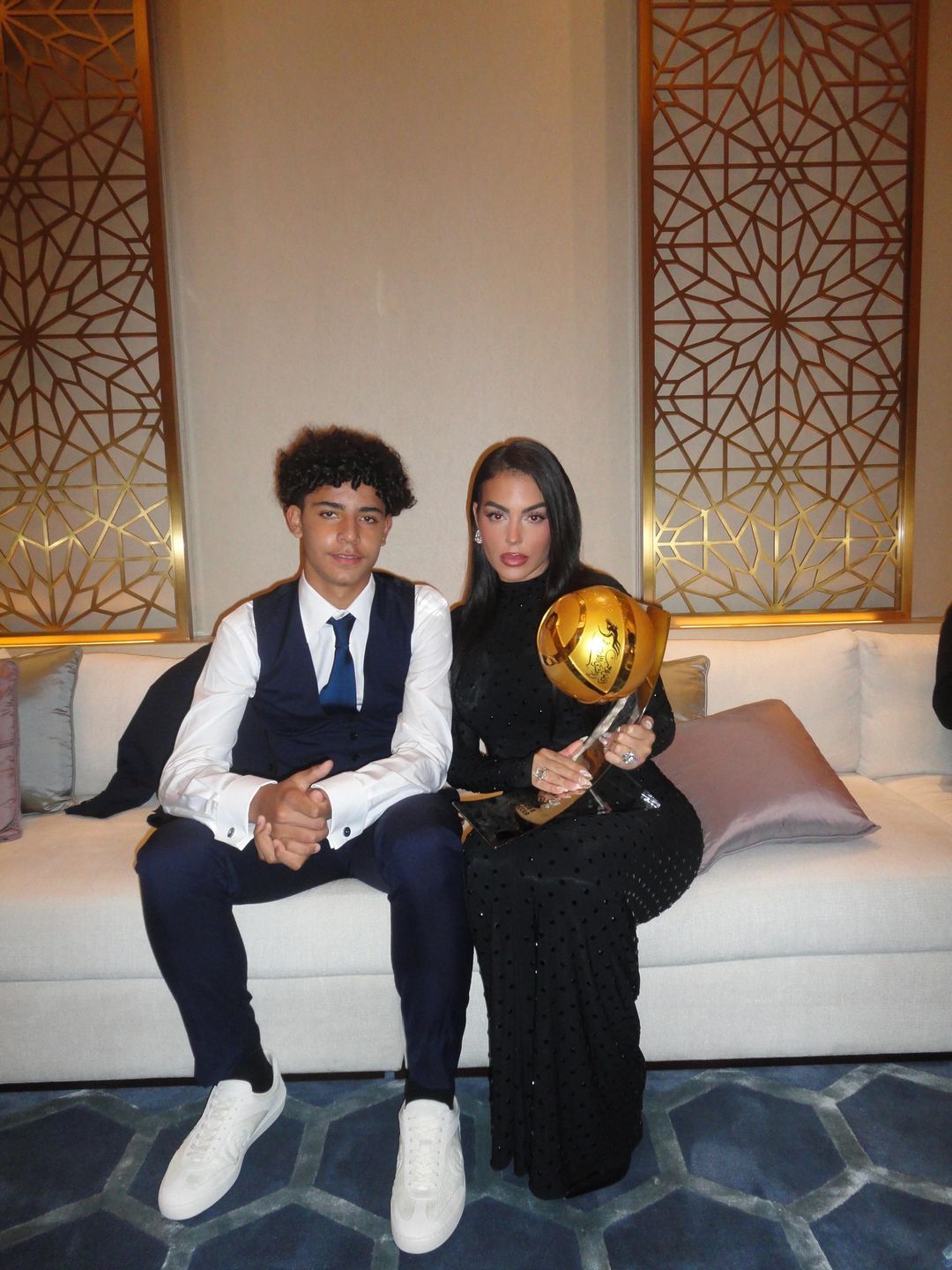 Georgina Rodriguez z synem Ronaldo