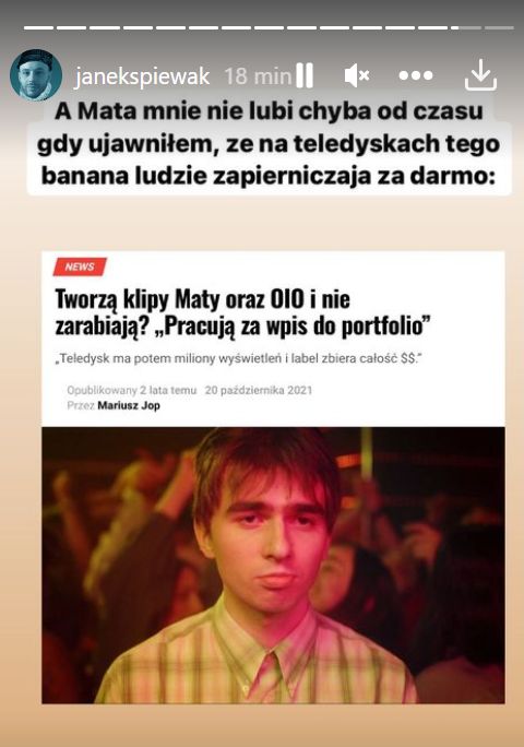 Mata nie lubi Jana Śpiewaka