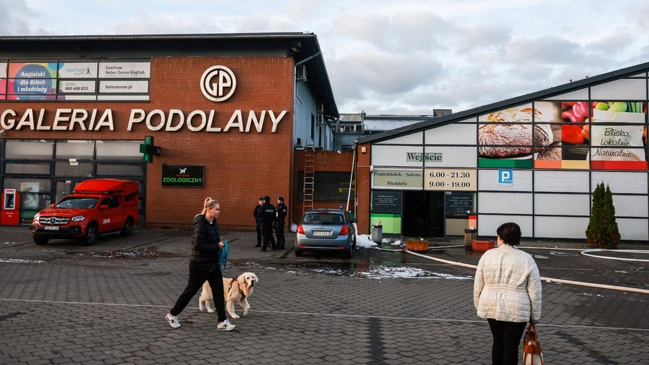 Pożar Galerii Podolany w Poznaniu