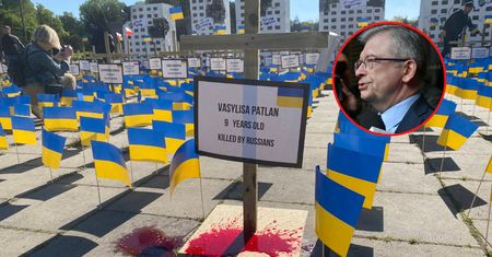 Ukraińcy przyszli "przywitać" ambasadora Rosji w Polsce