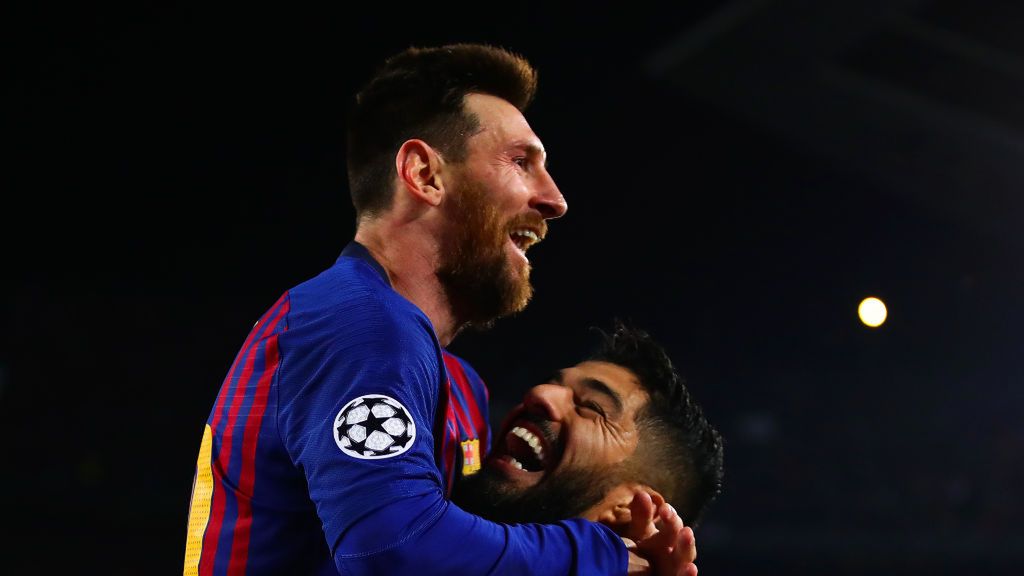 Na zdjęciu od lewej: Lionel Messi i Luis Suarez