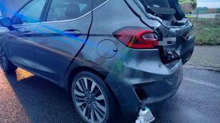 Kościan: Była pijana. Spowodowała kolizję, a jej samochód stanął w płomieniach