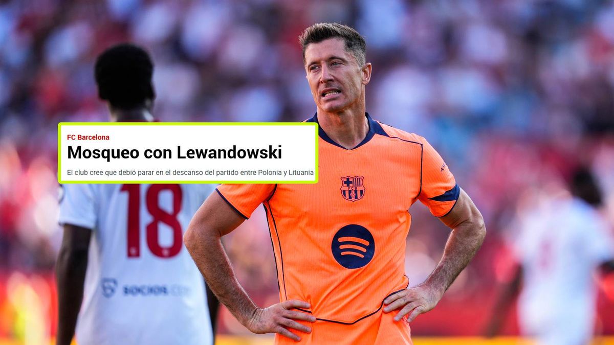 Getty Images / Europa Press Sports/marca.com / Robert Lewandowski i nagłówek Marki