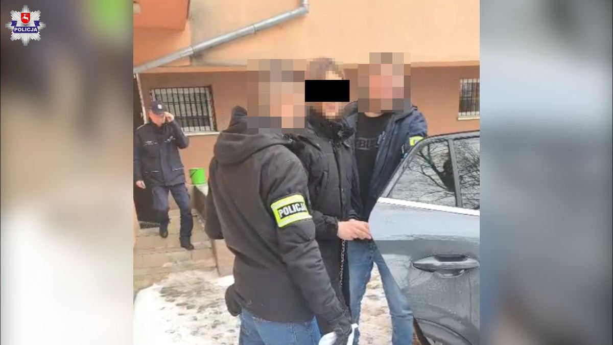 Zatrzymany mężczyzna