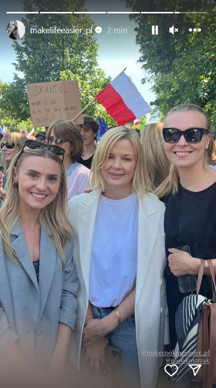 Kasia Tusk na marszu