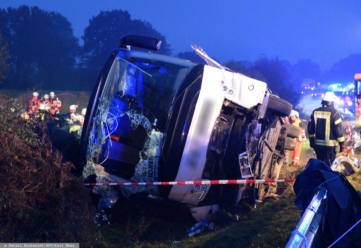 Niemcy. Poważny wypadek polskiego autokaru. Są ranni