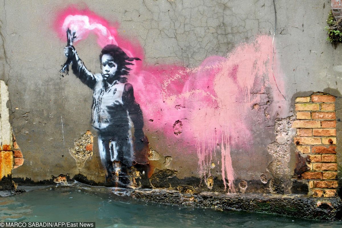 Banksy nielegalnie wystawił swoje prace w Wenecji. Został przegoniony przez straż miejską
