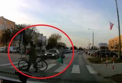 Piesi na przejściu, a kierowca zignorował światła. "Kategoria cudu"