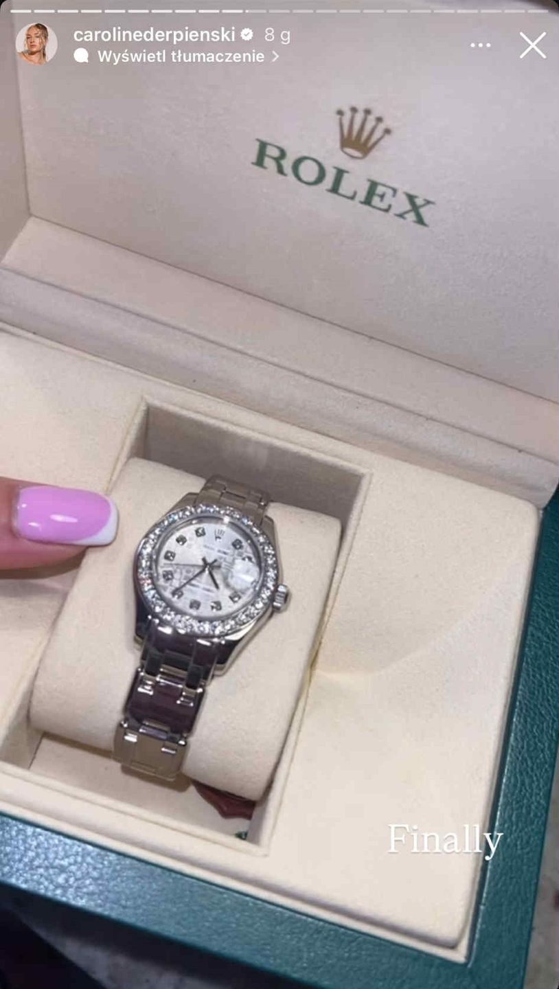 Caroline Derpienski chwali się zakupami