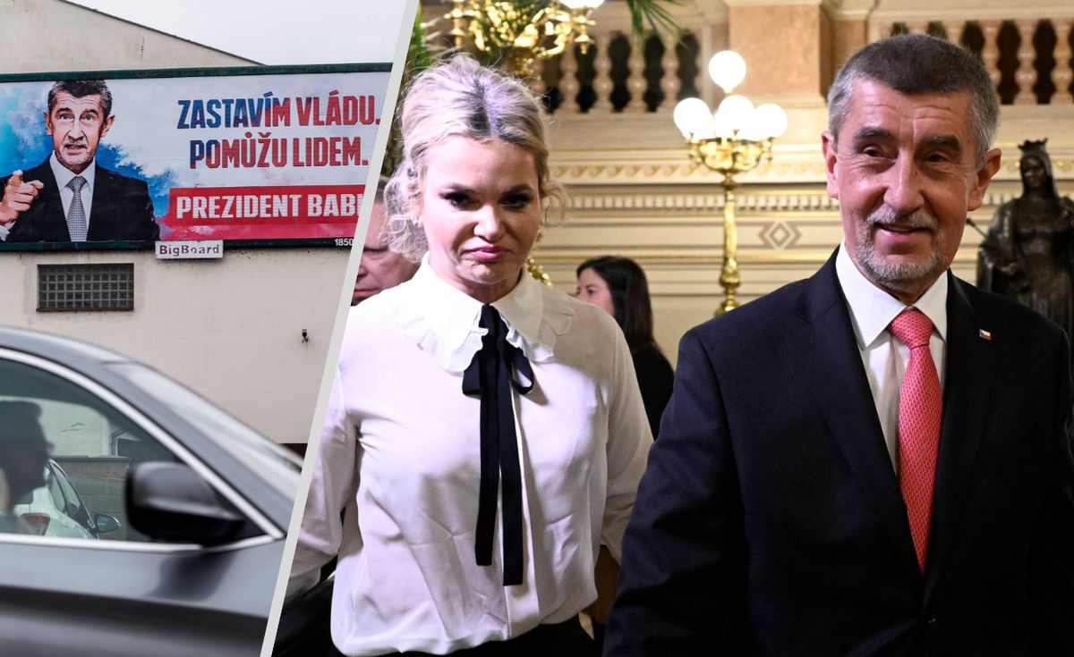 Wybory prezydenckie w Czechach. Andrej Babisz na debatę prezydencką przyjechał z żoną. Monika Babiszowa pomaga mu w kampanii wyborczej.