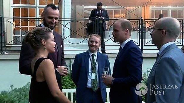 Alicja Bachleda-Curuś i Marcin Gortat na spotkaniu z księżną Kate i księciem Williamem