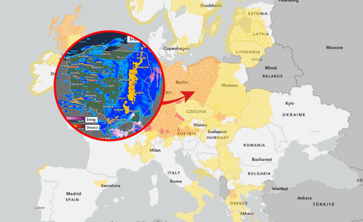 Polska podzielona. Silny wiatr i burze. Wydano alerty