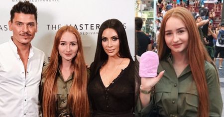 Nowy sukces Angeliki Muchy: wzięła udział w warsztatach producenta rękawicy do demakijażu i poznała Kim Kardashian (ZDJĘCIA)