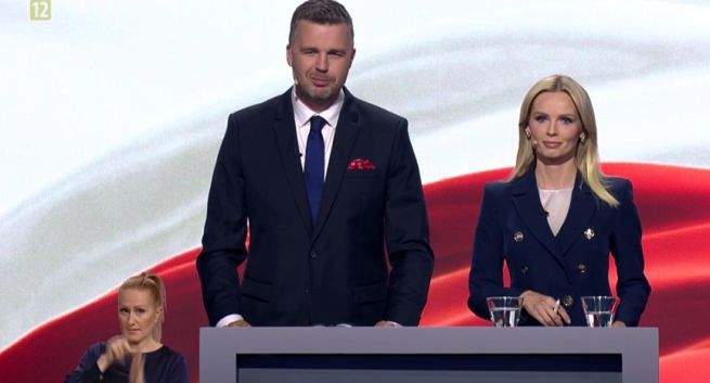 Skargi do KRRiT na debatę w TVP. Dotyczą pytań i zachowania Rachonia