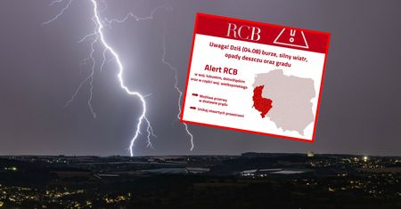 "Unikaj". Nadchodzą burze, RCB rozesłało alert