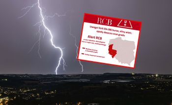 "Unikaj". Nadchodzą burze, RCB rozesłało alert