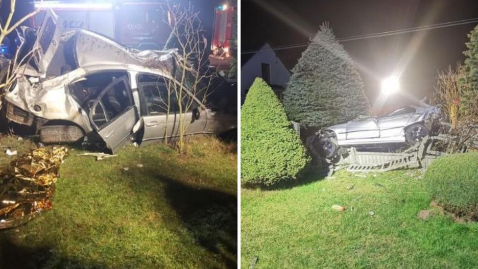 Prowadzący BMW zginął na miejscu.