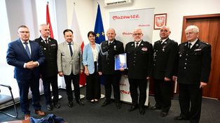 Strażak z gminy Drobin uratował życie poszkodowanemu. Teraz został wyróżniony