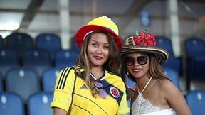 Piękne fanki reprezentacji Kolumbii na meczu z Egiptem (galeria)