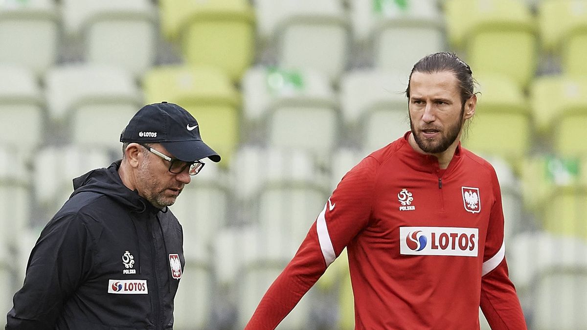 PAP / Adam Warżawa / Na zdjęciu: Jerzy Brzęczek i Grzegorz Krychowiak