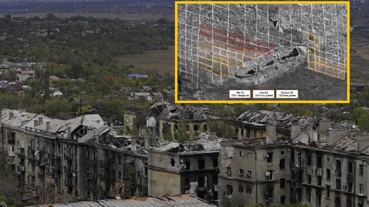 Nowe groby w Mariupolu