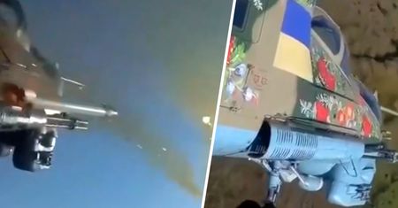 Jedyny taki Mi-24 na froncie. Pilot nie miał litości dla Rosjan