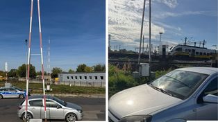 Absurd w Legnicy. Zostawiła auto pod rogatkami i pobiegła na pociąg