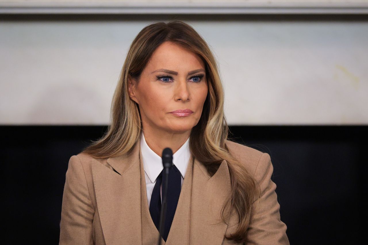 Melania Trump at a meeting in Washington