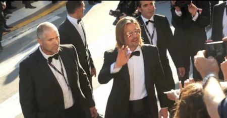 Samotny Brad w Cannes