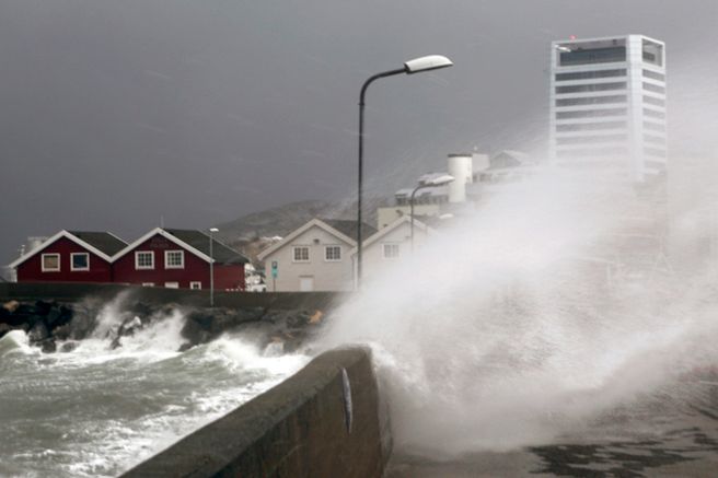 Norwegia po przejściu huraganu "Ole"