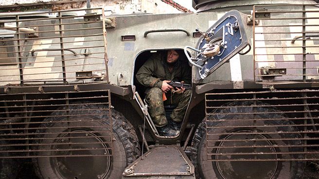 Ukraińscy żołnierze, którzy bronią Mariupola przed atakami separatystów