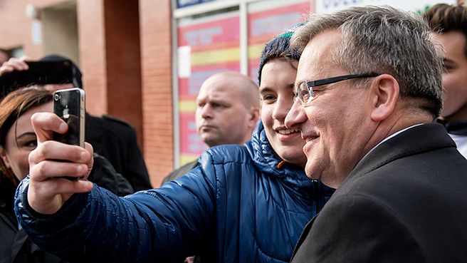 Spotkanie prezydenta Bronisława Komorowskiego z wyborcami w Kłodzku