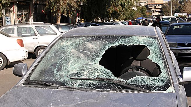 Zniszczenia w Damaszku