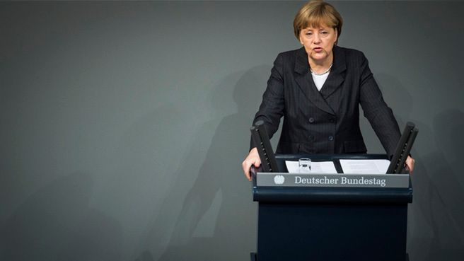 Angela Merkel w Bundestagu