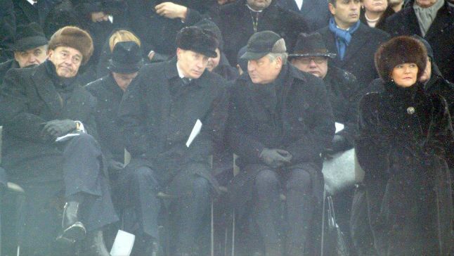 Władimir Putin na obchodach 60. rocznicy wyzwolenia Obozu Auschwitz - Birkenau w 2005 roku