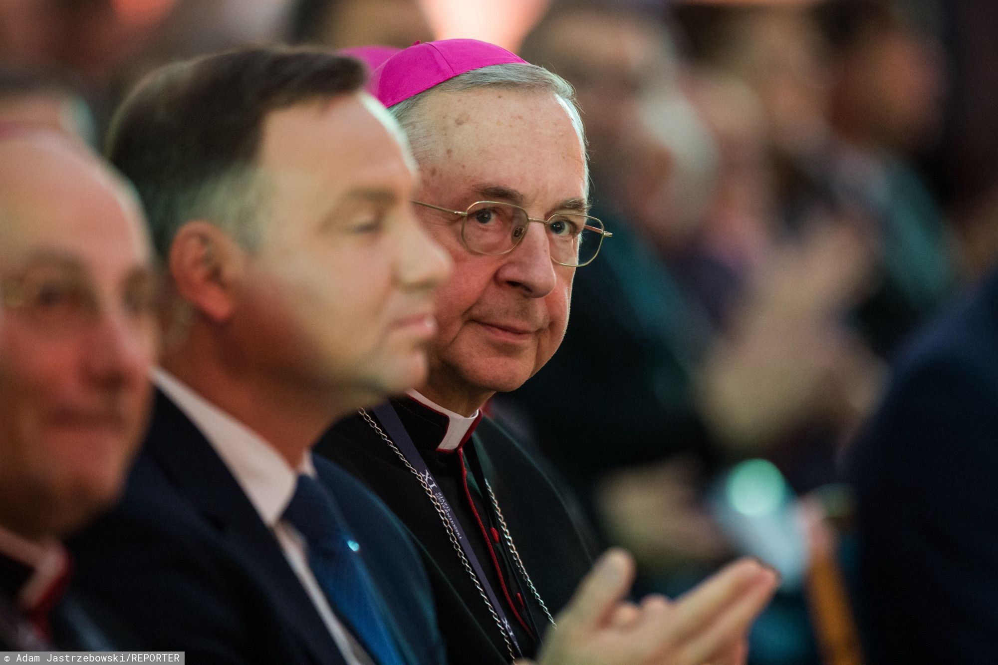 Arcybiskup Stanisław Gądecki z Andrzejem Dudą