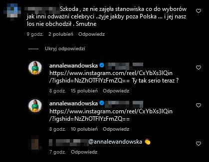 Anna Lewandowska skrytykowana przez internautkę. Odpowiedziała