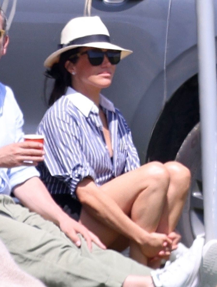 Meghan Markle i książę Harry na meczu polo 