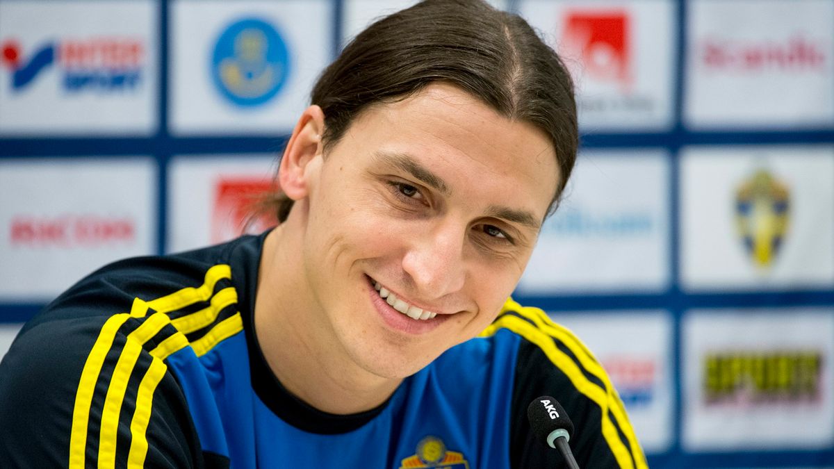 PAP/EPA / 	PONTUS LUNDAHL / Na zdjęciu: Zlatan Ibrahimović w narodowych barwach