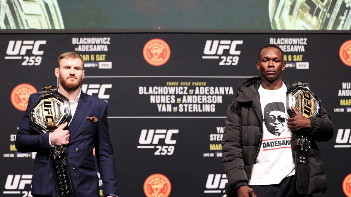 PAP / Maciej Cholewiński / Na zdjęciu: Jan Błachowicz i Israel Adesanya