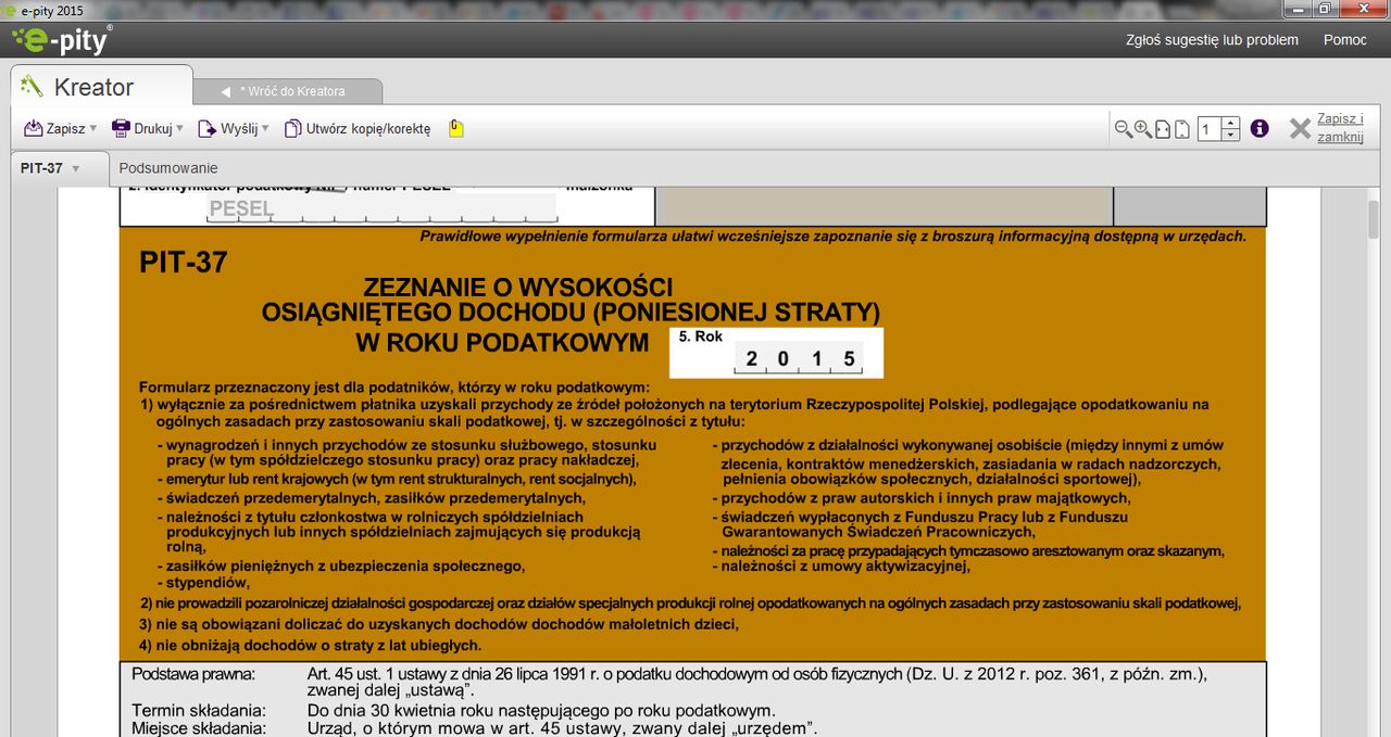 Wstępnie wypełniony PIT dostępny w e-pity.pl #prasówka