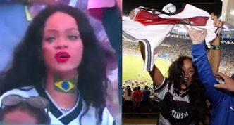 Rihanna bawi się na trybunach mundialu! ZOBACZCIE