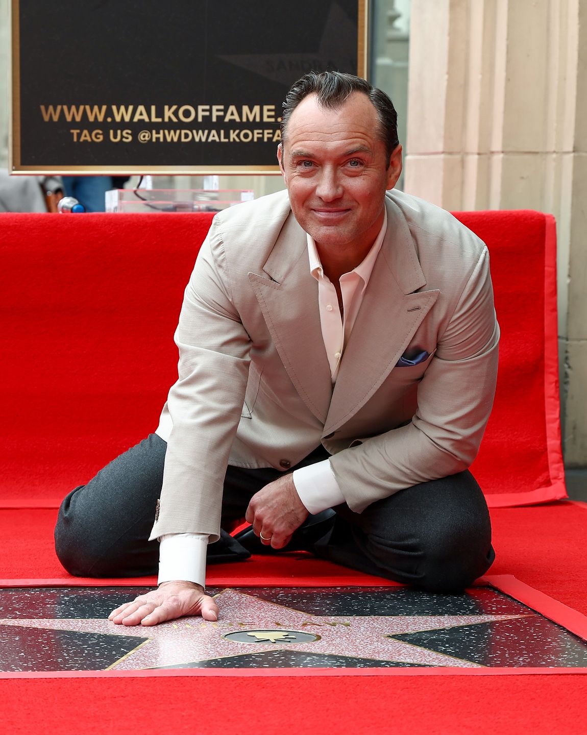 Jude Law odsłonił swoją gwiazdę w Alei Sław