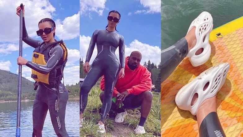 Kim Kardashian ratuje związek z Kanye Westem nad jeziorem
