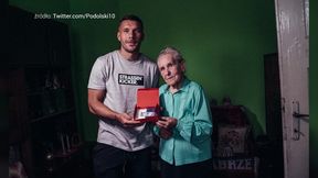 #dziejesiewsporcie: Podolski odwiedził wyjątkową fankę. Kibicuje Górnikowi od... 1948 roku